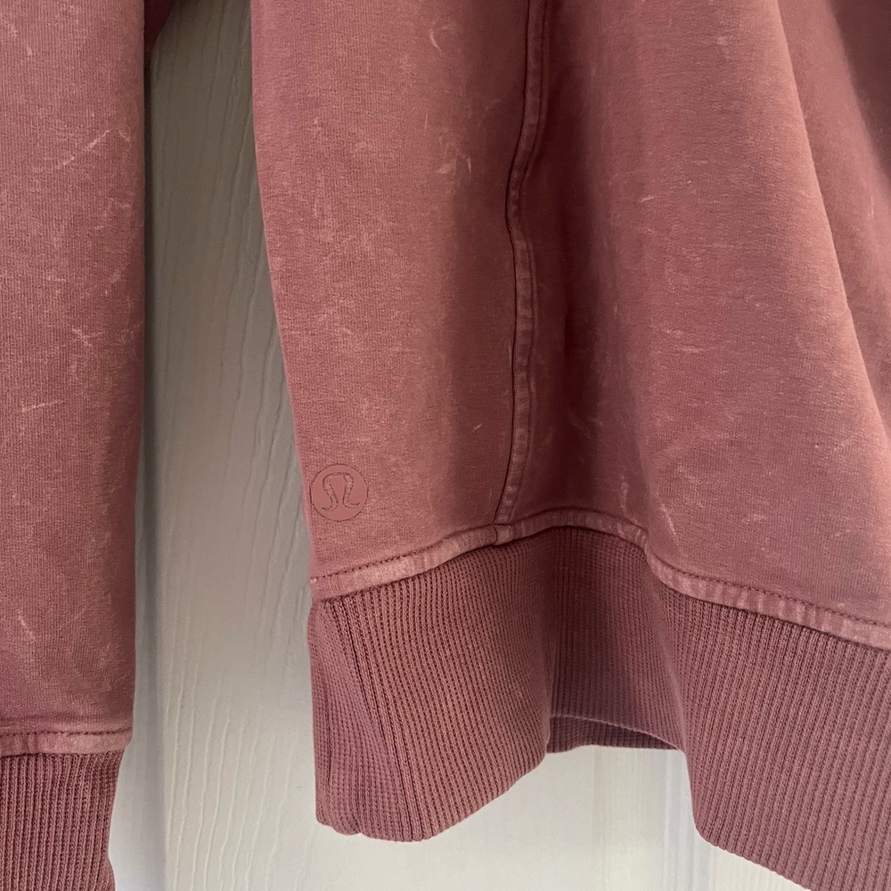 Sold xlist Lululemon Athletica Sweatshirt Mauve East End Summer Like New Size 4 - Picture 7 of 8